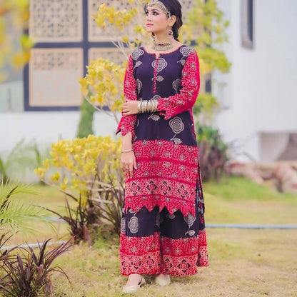 Two Tone Phulkari